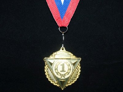 Медаль БРОНЗА, диаметр 5см, длина ленты 44см (мод.5502)