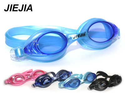 Очки для плавания подростковые. Литая силиконовая оправа. Мод.J2548