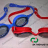 Очки для плавания подростковые. Литая силиконовая оправа. Мод.SG100-AF607