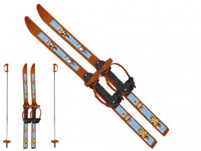 Мини лыжи Вираж-Спорт для детей 5-10 лет Длина лыж 100см. Крепление под 28-36 размер