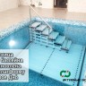 Аква лестница усиленная для спуска в воду бассейна 60х132х148 см