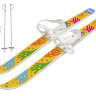 Лыжи детские Лыжики-Пыжики с палками и креплениями. Длина 75см.  Крепление под 27-31 размер