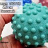 Массажный мяч 4,5см утяжеленный 65г для МФР рельефный прорезиненный жесткий. 