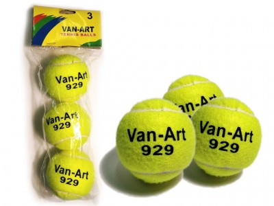 Мяч для большого тенниса Van-Art 3 шт/уп  Мод.929