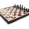 Шахматы шашки - настольная магнитная игра 2в1 с доской (27*27см или 33*33см)