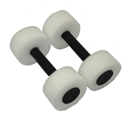 Гантели для аквааэробики серия ЭКО бело/черные пара (бюджетный вариант)
