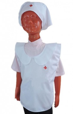 Костюм медсестры Игровой комплект из Х/Б ткани (Халатик и косынка) 