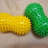 Массажный валик мяч арахис 13*8см 150г (жесткий)