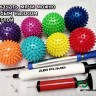 Массажный мяч для МФР. Силиконовый, мягкий, надувной. Диаметр 7см, 8см, 9см,10см (8 цветов)