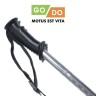 Палки треккинговые GO DO 3-х секционные (110-135см) серебр./серые
