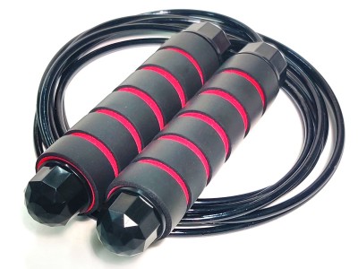 Скакалка 2,8м вес 400г. Ручки из плстика с неопреном (внутри с металлич. стрежнями)