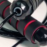 Скакалка 2,8м вес 400г. Ручки из плстика с неопреном (внутри с металлич. стрежнями)