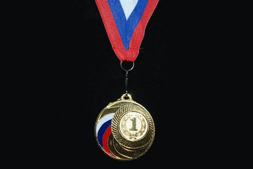 Медаль ЗОЛОТО, СЕРЕБРО, БРОНЗА, диаметр 5см (мод.1503) 