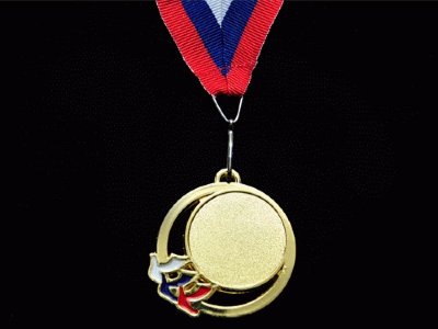Медаль РАДОЛЬ (без жетона) ЗОЛОТО, СЕРЕБРО, БРОНЗА, диаметр 5см с лентой (мод.5201/20,21,22)  