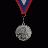 Медаль с большим номером на волнах  ЗОЛОТО, СЕРЕБРО, БРОНЗА, диаметр 5см с лентой (мод.5200/13) 