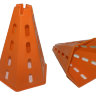 Конус пирамида 31см с отверстиями и прорезью для поперечной перекладины  