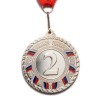 Медаль ЗОЛОТО, СЕРЕБРО, БРОНЗА, диаметр 6см с лентой Мод.Т6