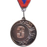 Медаль ДВУХСТОРОННЯЯ  ЗОЛОТО, СЕРЕБРО, БРОНЗА, диаметр 6,5см с лентой (мод.1905/1)  