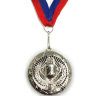 Медаль ЗОЛОТО, СЕРЕБРО, БРОНЗА, диаметр 5см, длина ленты 39см (мод.1805)
