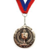 Медаль ЗОЛОТО, СЕРЕБРО, БРОНЗА, диаметр 5см, длина ленты 39см (мод.1805)