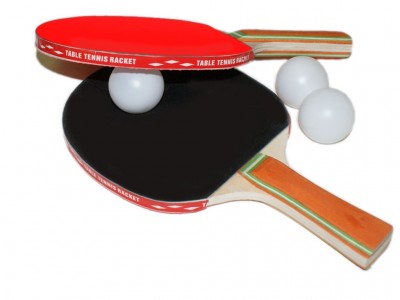 Набор для игры в настольный теннис (2 ракетки + 3 шарика). Мод.0122