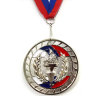 Медаль ЗОЛОТО, СЕРЕБРО, БРОНЗА, диаметр 6.5см, лента триколор (мод.1802) 
