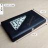 Домино пластиковое белое, кость 46×23×8 мм с шариком, в мягком чехле