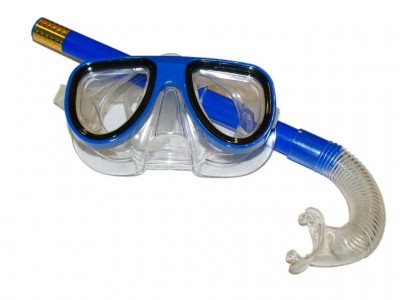 Набор для плавания маска и трубка, обтюратор из силикона 