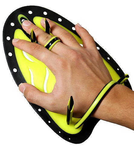 Лопатки для плавания эргономичная модель ULTRA пластик/силикон