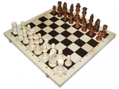 Шахматы с деревянной доской 42*42см, фигуры деревянные G4203