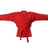 Куртка для самбо Красная 100% хлопок, плотность 550гр./кв.м