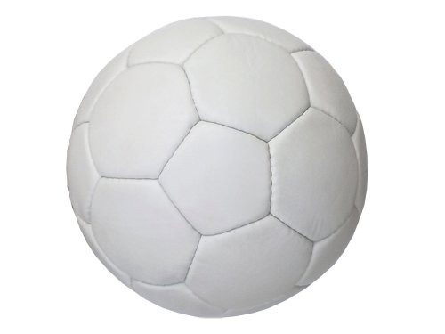 Мяч футбольный, цвет белый (5ти слойный, пресскожа). Можно использовать для нанесения логотипов и автографов. (12139) SP