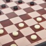 Игра 2в1 магнитная 21*21см,  шашки / шахматы / (3137) 