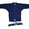 Куртка для самбо Синяя 100% хлопок, плотность 550гр./кв.м 