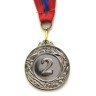 Медаль ЗОЛОТО диаметр 4см с лентой триколор (мод.400/1) 